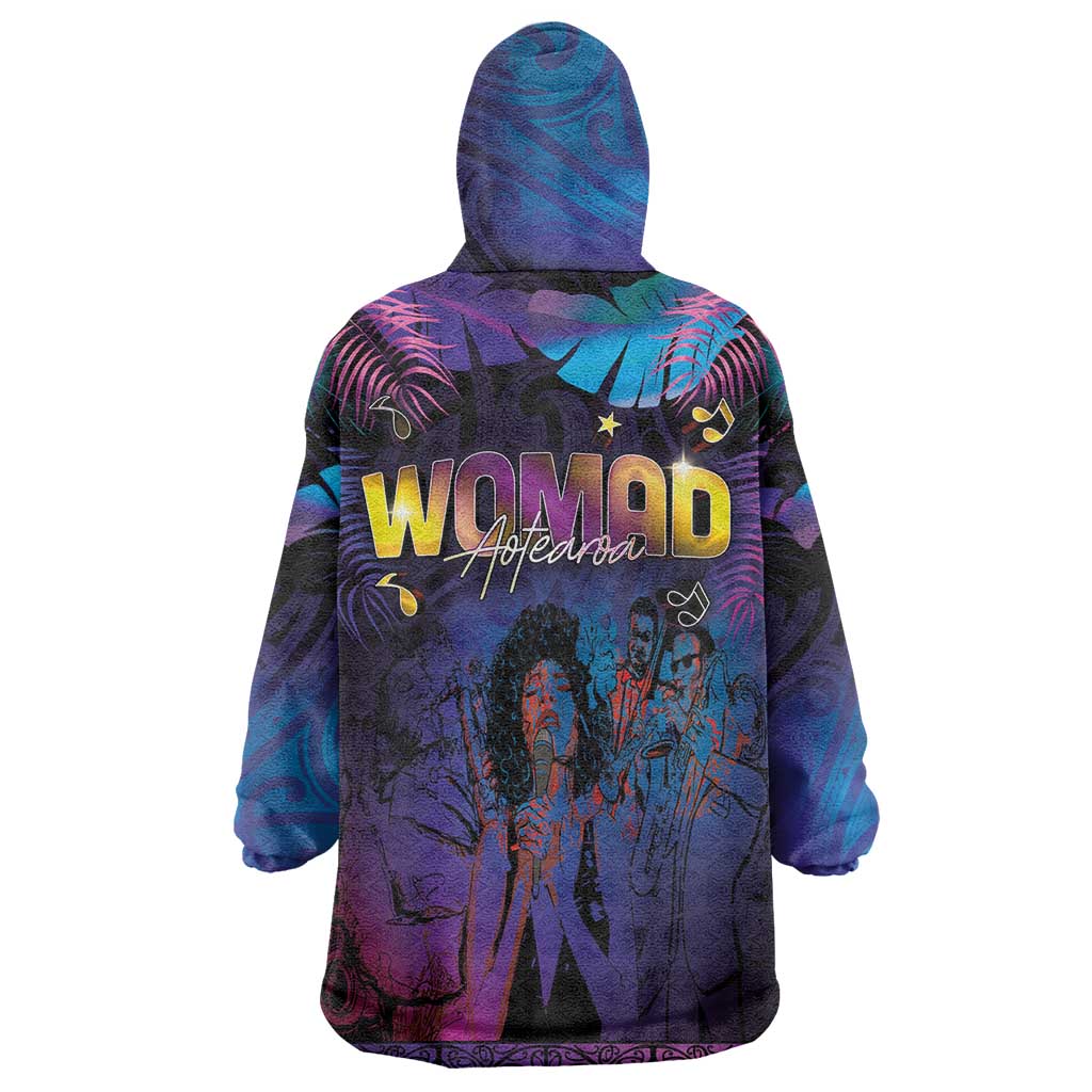 Aotearoa Arts Festival 2025 Wearable Blanket Hoodie Maori Music Art Dance - Rhythmic Vibes