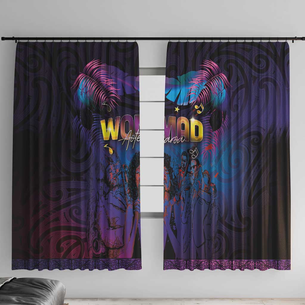 Aotearoa Arts Festival 2025 Window Curtain Maori Music Art Dance - Rhythmic Vibes