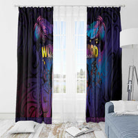 Aotearoa Arts Festival 2025 Window Curtain Maori Music Art Dance - Rhythmic Vibes