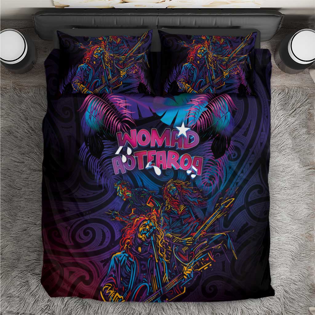 Aotearoa Arts Festival 2025 Bedding Set Maori Performing Art and Music - Rhythmic Vibes LT03 Black - Polynesian Pride