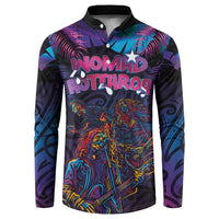 Aotearoa Arts Festival 2025 Button Sweatshirt Maori Performing Art and Music - Rhythmic Vibes