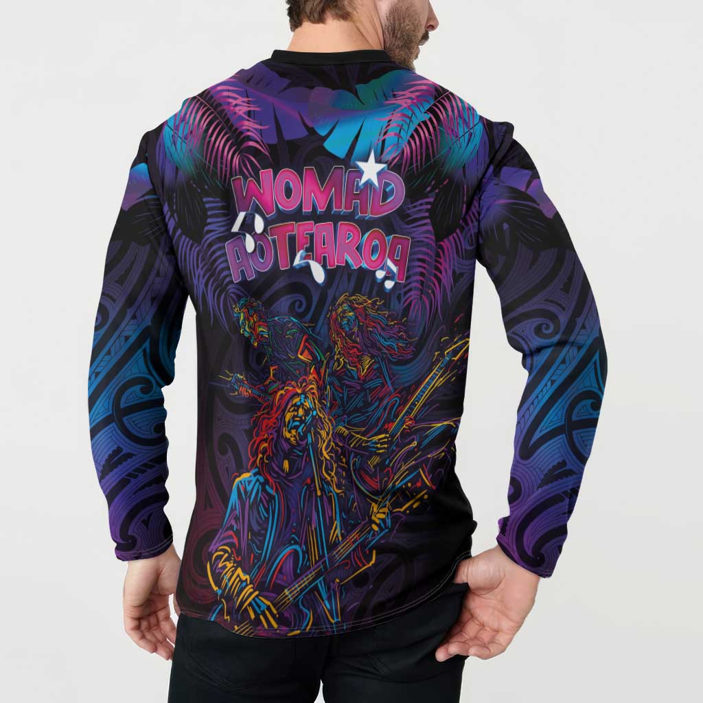 Aotearoa Arts Festival 2025 Button Sweatshirt Maori Performing Art and Music - Rhythmic Vibes