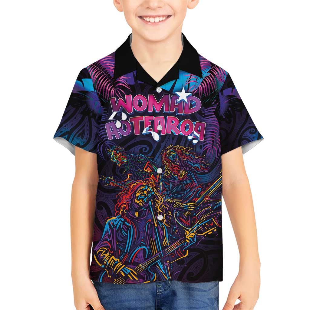 Aotearoa Arts Festival 2025 Family Matching Off Shoulder Short Dress and Hawaiian Shirt Maori Performing Art and Music - Rhythmic Vibes