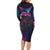 Aotearoa Arts Festival 2025 Long Sleeve Bodycon Dress Maori Performing Art and Music - Rhythmic Vibes