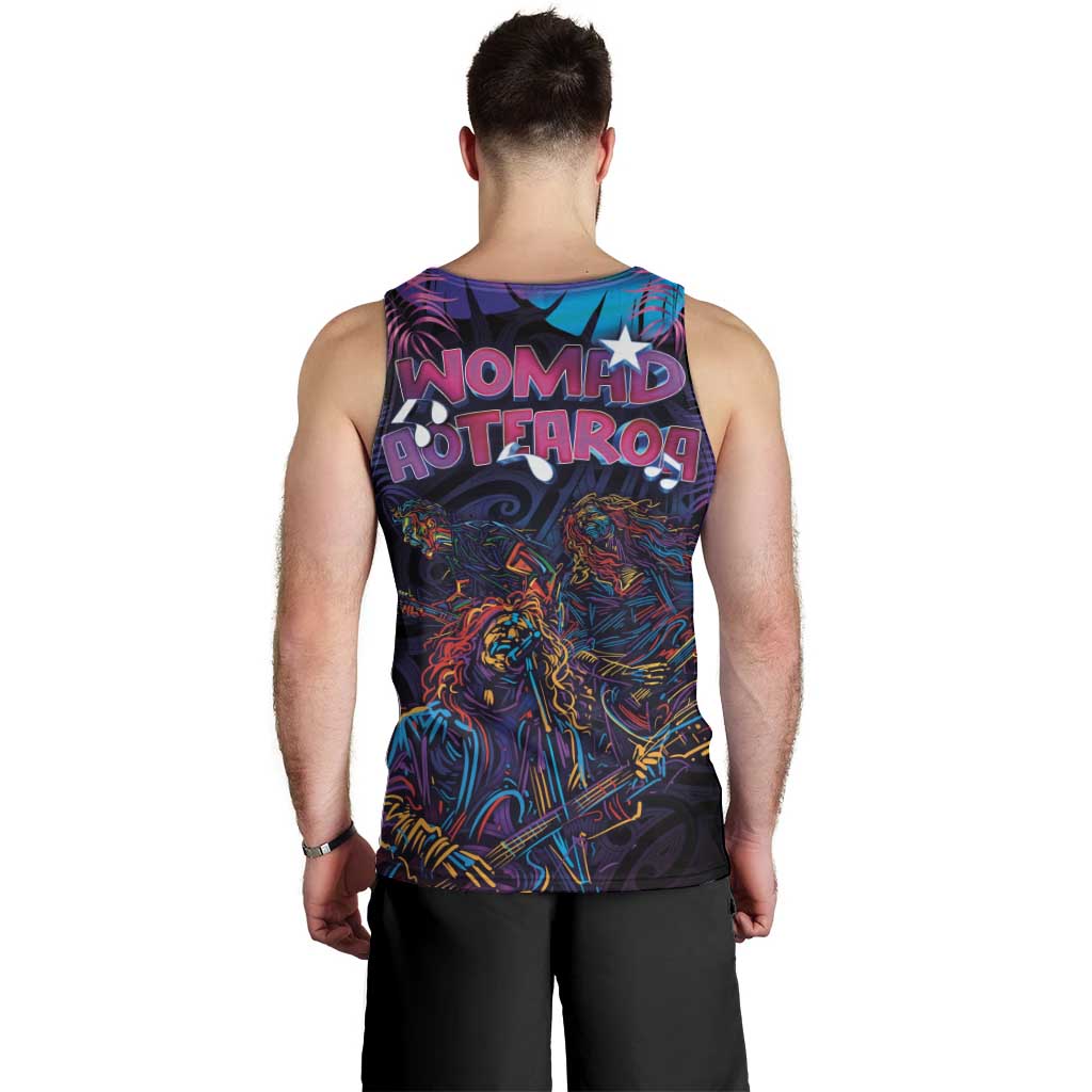 Aotearoa Arts Festival 2025 Men Tank Top Maori Performing Art and Music - Rhythmic Vibes