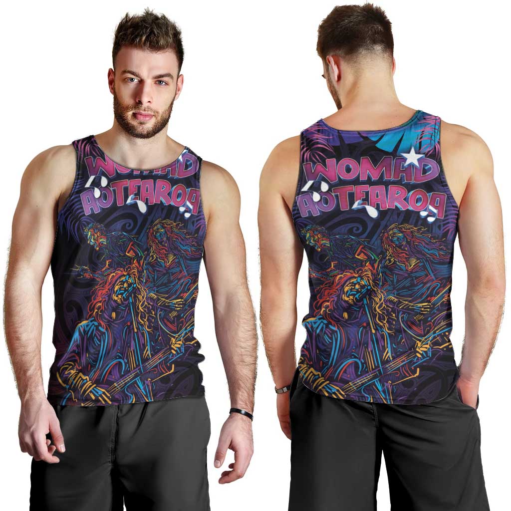 Aotearoa Arts Festival 2025 Men Tank Top Maori Performing Art and Music - Rhythmic Vibes