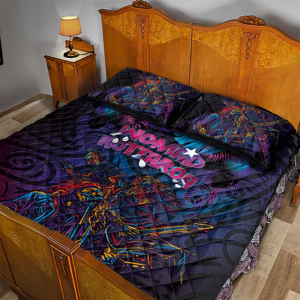 Aotearoa Arts Festival 2025 Quilt Bed Set Maori Performing Art and Music - Rhythmic Vibes