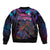 Aotearoa Arts Festival 2025 Sleeve Zip Bomber Jacket Maori Performing Art and Music - Rhythmic Vibes