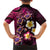 Hawaiian Turtles and Plumeria Hawaiian Shirt Polynesian Art Tribal Tattoo Cerise