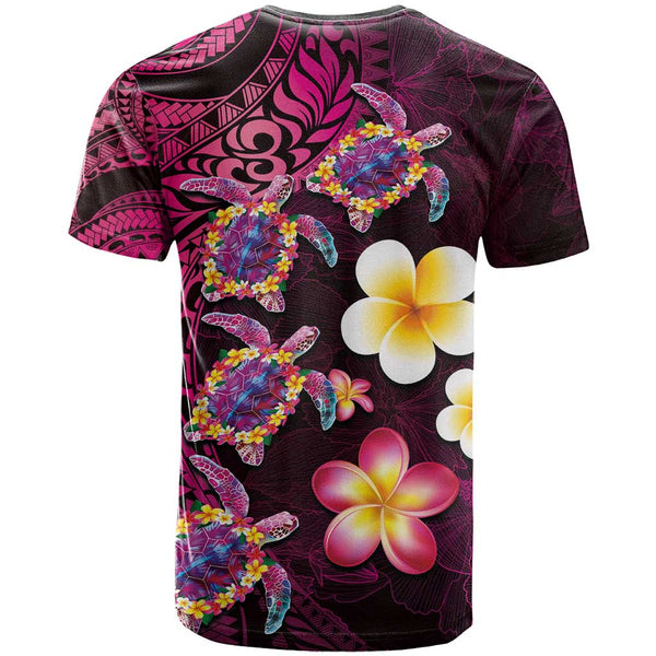Northern Mariana Islands Polynesian T-Shirt - Plumeria Tribal main image 0