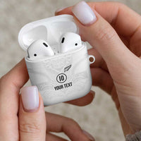 Custom New Zealand Football AirPods Case The Whites-Sporty T90 Style - Polynesian Pride