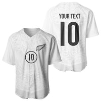 Custom New Zealand Football Baseball Jersey The Whites-Sporty T90 Style - Polynesian Pride