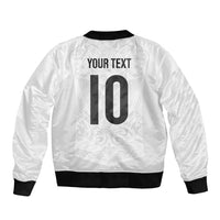 Custom New Zealand Football Bomber Jacket The Whites-Sporty T90 Style - Polynesian Pride