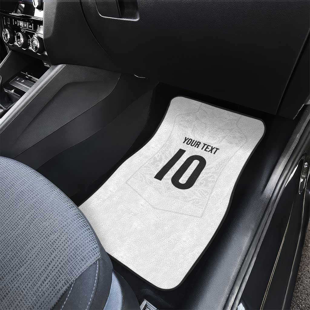 Custom New Zealand Football Car Mats The Whites-Sporty T90 Style - Polynesian Pride