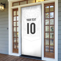 Custom New Zealand Football Door Cover The Whites-Sporty T90 Style - Polynesian Pride