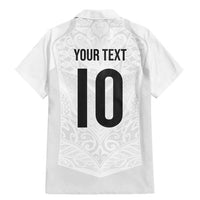 Custom New Zealand Football Family Matching Mermaid Dress and Hawaiian Shirt The Whites-Sporty T90 Style - Polynesian Pride