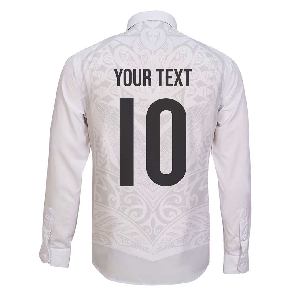 Custom New Zealand Football Family Matching Tank Maxi Dress and Hawaiian Shirt The Whites-Sporty T90 Style - Polynesian Pride