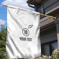 Custom New Zealand Football Garden Flag The Whites-Sporty T90 Style - Polynesian Pride