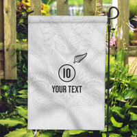 Custom New Zealand Football Garden Flag The Whites-Sporty T90 Style - Polynesian Pride