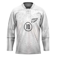Custom New Zealand Football Hockey Jersey The Whites-Sporty T90 Style - Polynesian Pride