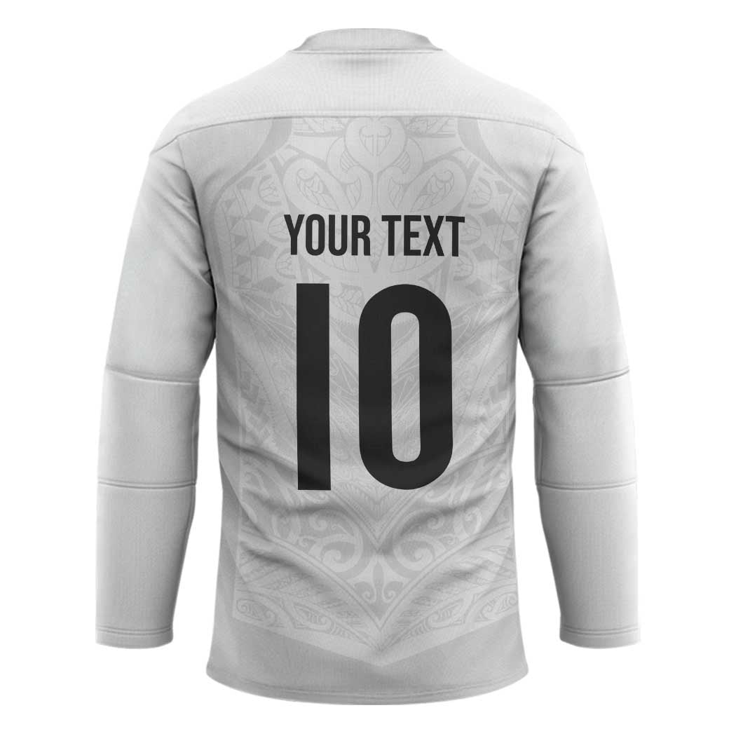 Custom New Zealand Football Hockey Jersey The Whites-Sporty T90 Style - Polynesian Pride