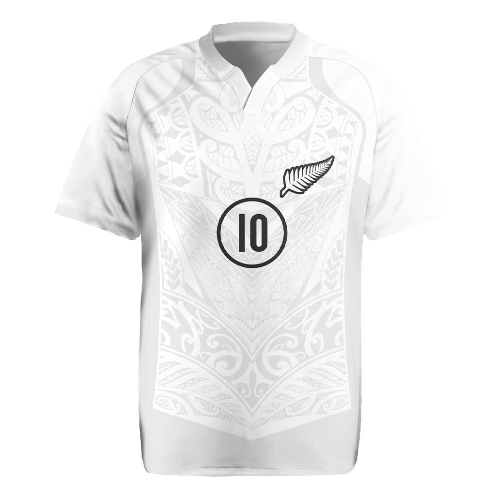 Custom New Zealand Football Rugby Jersey The Whites-Sporty T90 Style - Polynesian Pride
