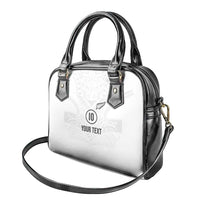 Custom New Zealand Football Shoulder Handbag The Whites-Sporty T90 Style - Polynesian Pride