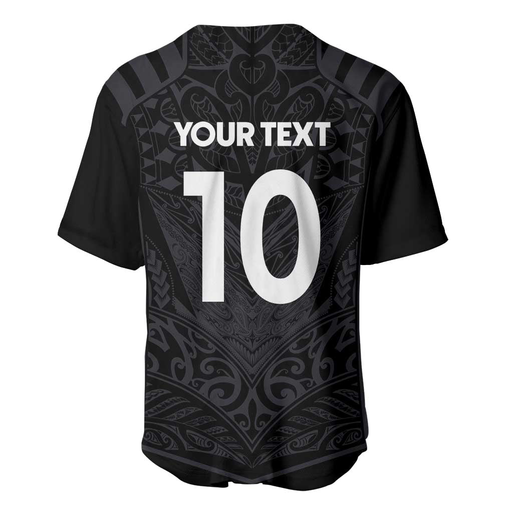 Custom Aotearoa Rugby Baseball Jersey The Blacks-Sporty T90 Style - Polynesian Pride