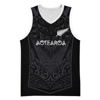 Custom Aotearoa Rugby Basketball Jersey The Blacks-Sporty T90 Style - Polynesian Pride