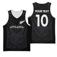 Custom Aotearoa Rugby Basketball Jersey The Blacks-Sporty T90 Style - Polynesian Pride