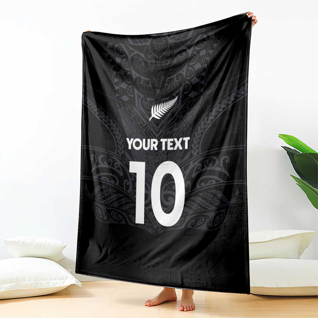 Custom Aotearoa Rugby Blanket The Blacks-Sporty T90 Style - Polynesian Pride