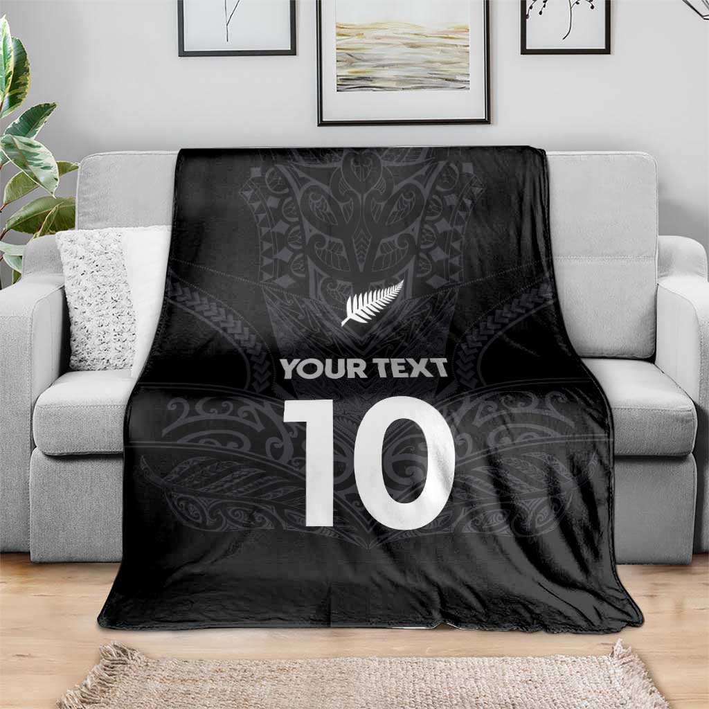 Custom Aotearoa Rugby Blanket The Blacks-Sporty T90 Style - Polynesian Pride