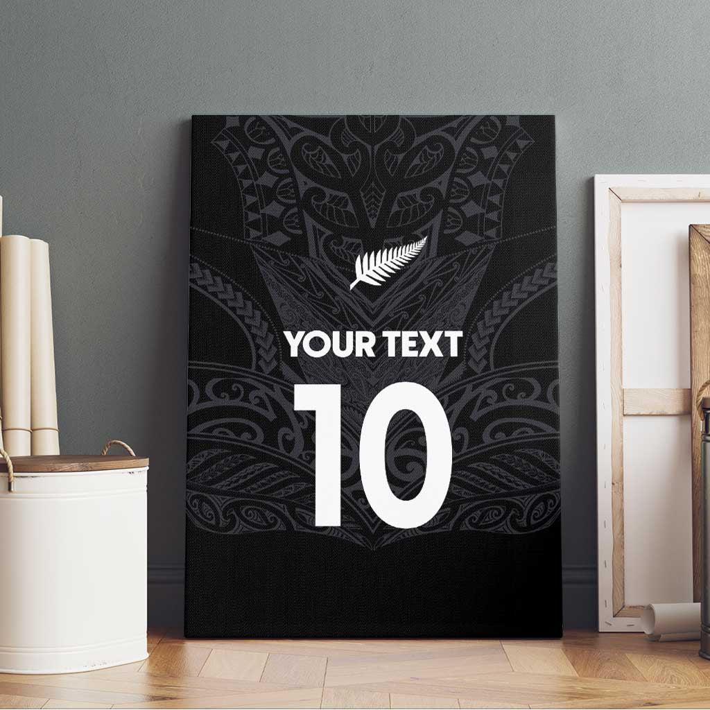 Custom Aotearoa Rugby Canvas Wall Art The Blacks-Sporty T90 Style - Polynesian Pride