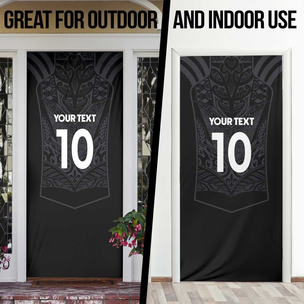 Custom Aotearoa Rugby Door Cover The Blacks-Sporty T90 Style - Polynesian Pride