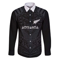Custom Aotearoa Rugby Family Matching Mermaid Dress and Hawaiian Shirt The Blacks-Sporty T90 Style - Polynesian Pride