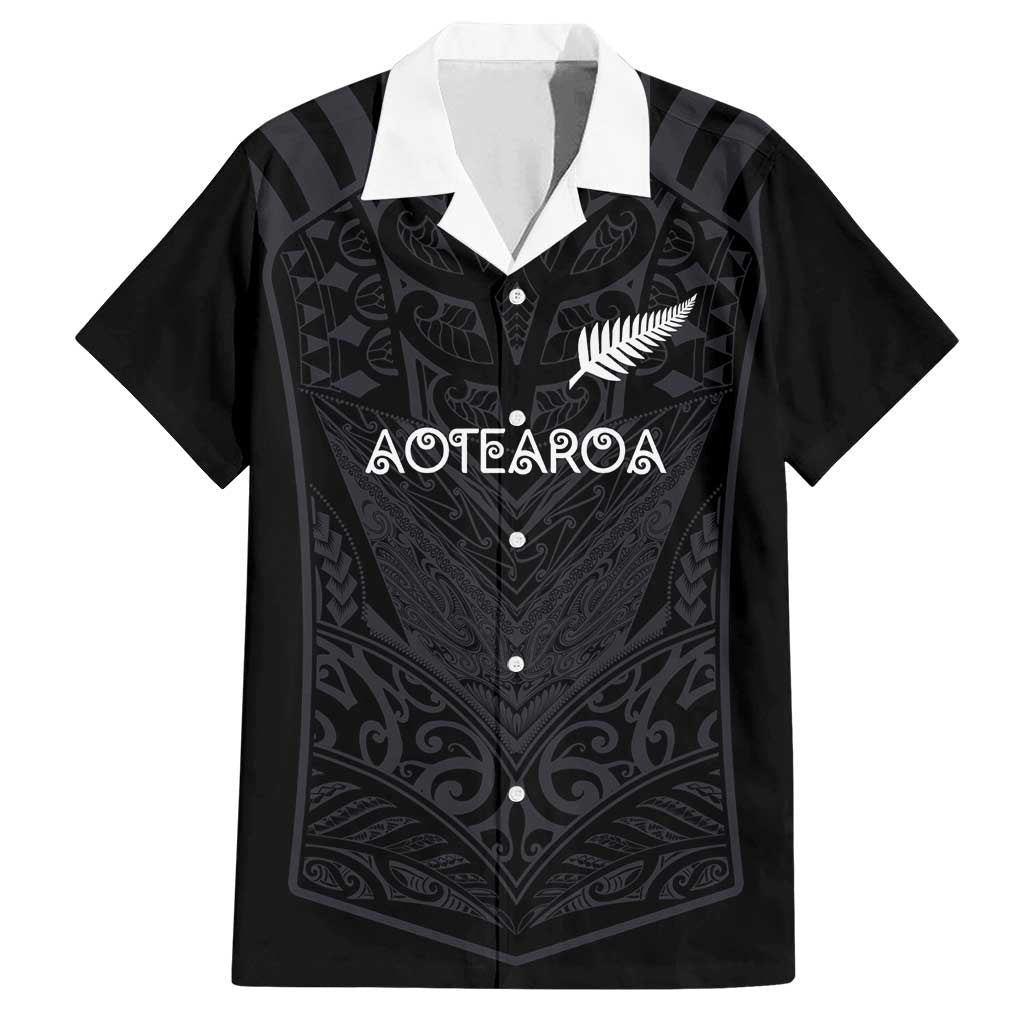 Custom Aotearoa Rugby Family Matching Off Shoulder Maxi Dress and Hawaiian Shirt The Blacks-Sporty T90 Style - Polynesian Pride