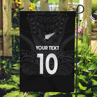 Custom Aotearoa Rugby Garden Flag The Blacks-Sporty T90 Style - Polynesian Pride