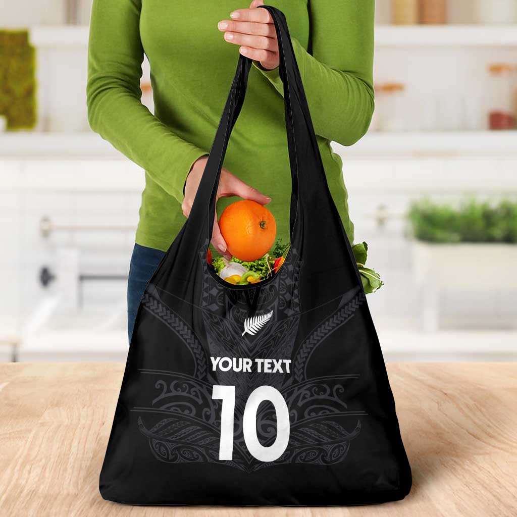 Custom Aotearoa Rugby Grocery Bag The Blacks-Sporty T90 Style - Polynesian Pride