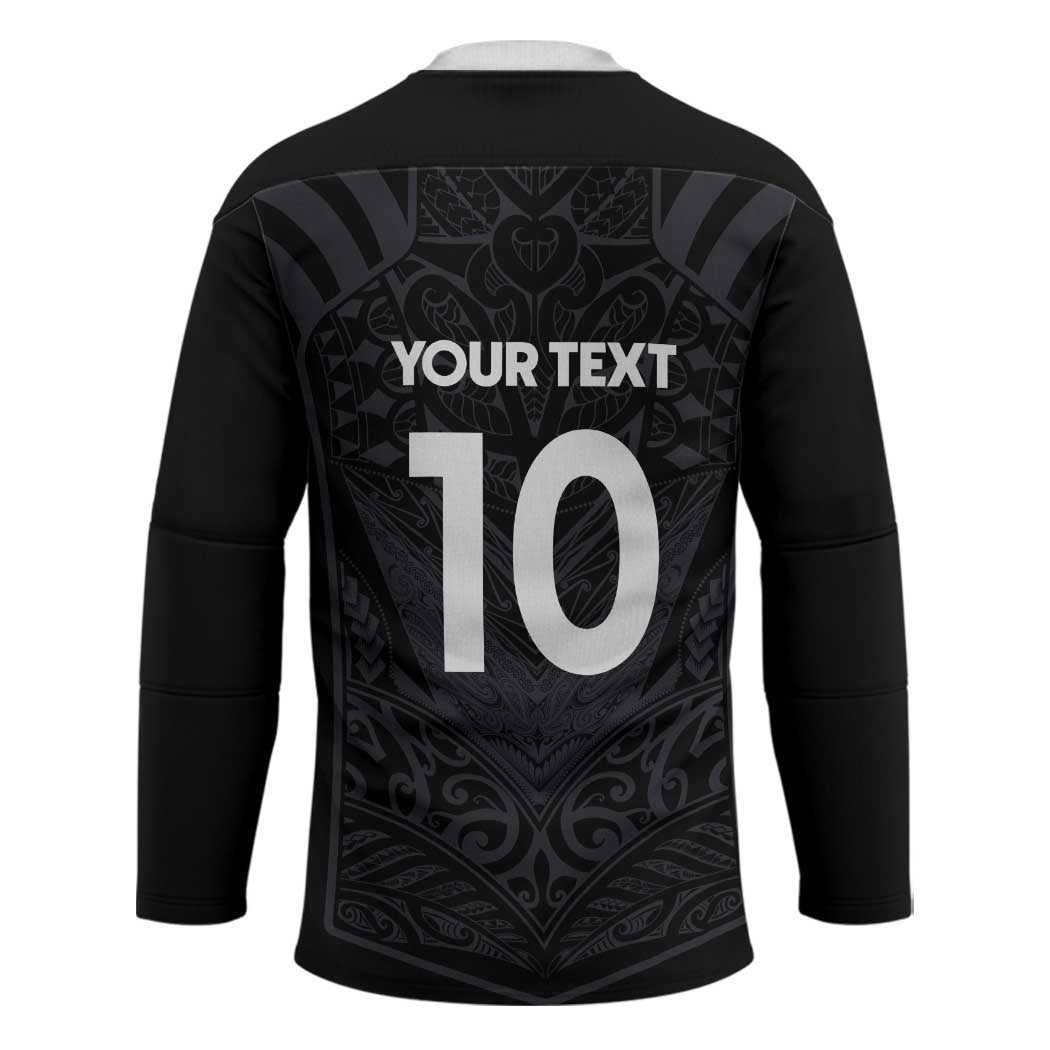 Custom Aotearoa Rugby Hockey Jersey The Blacks-Sporty T90 Style - Polynesian Pride