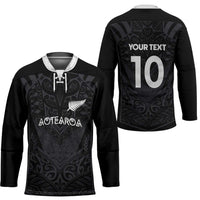Custom Aotearoa Rugby Hockey Jersey The Blacks-Sporty T90 Style - Polynesian Pride