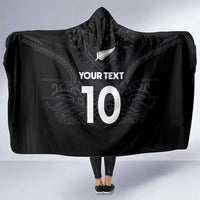 Custom Aotearoa Rugby Hooded Blanket The Blacks-Sporty T90 Style - Polynesian Pride