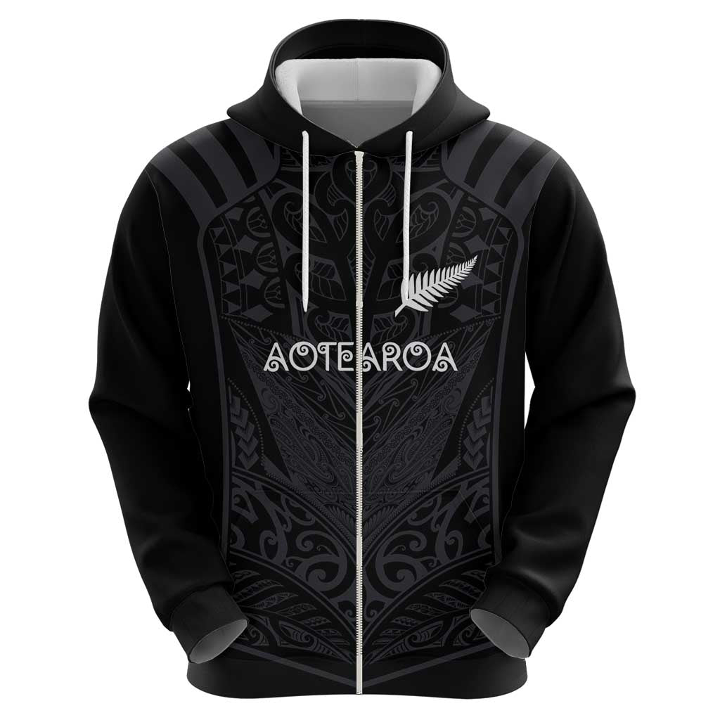 Custom Aotearoa Rugby Hoodie The Blacks-Sporty T90 Style - Polynesian Pride