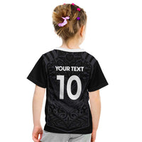 Custom Aotearoa Rugby Kid T Shirt The Blacks-Sporty T90 Style - Polynesian Pride