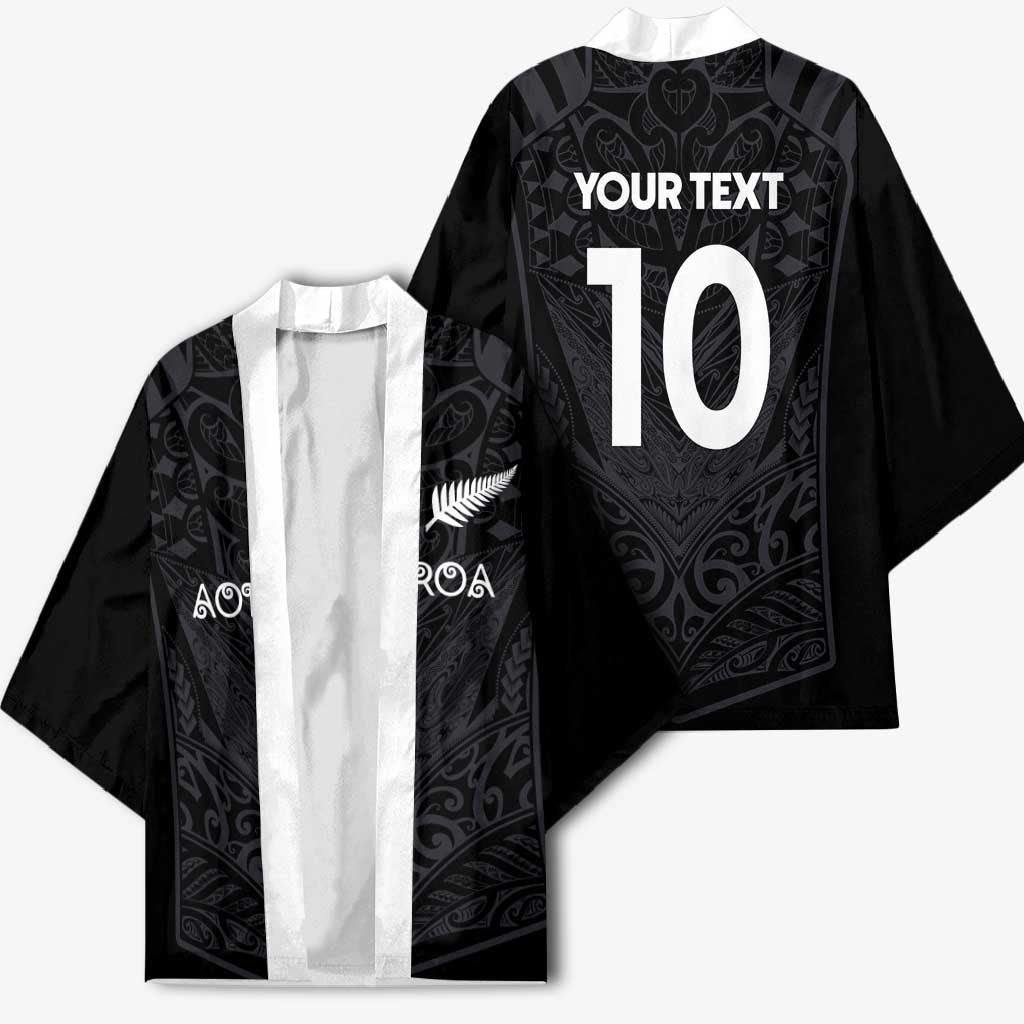 Custom Aotearoa Rugby Kimono The Blacks-Sporty T90 Style - Polynesian Pride