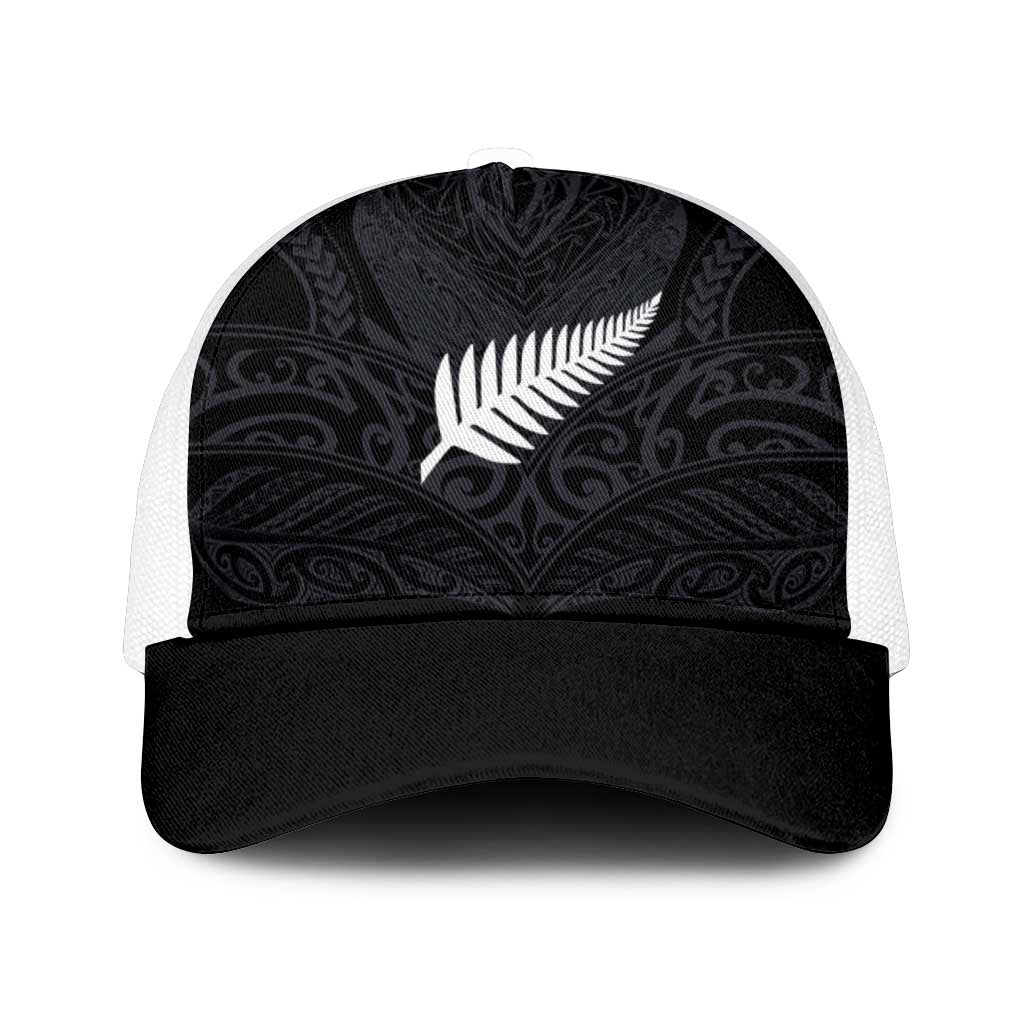 Aotearoa Rugby Mesh Trucker Cap The Blacks-Sporty T90 Style - Polynesian Pride