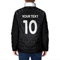 Custom Aotearoa Rugby Padded Jacket The Blacks-Sporty T90 Style - Polynesian Pride