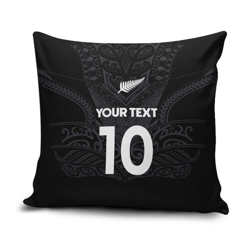 Custom Aotearoa Rugby Pillow Cover The Blacks-Sporty T90 Style - Polynesian Pride