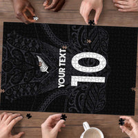 Custom Aotearoa Rugby Puzzle The Blacks-Sporty T90 Style - Polynesian Pride
