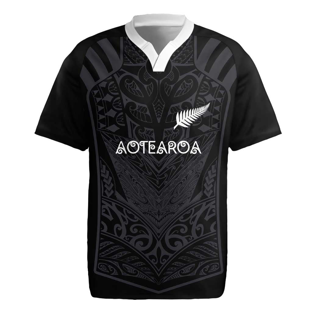 Custom Aotearoa Rugby Rugby Jersey The Blacks-Sporty T90 Style LT03 Black - Polynesian Pride