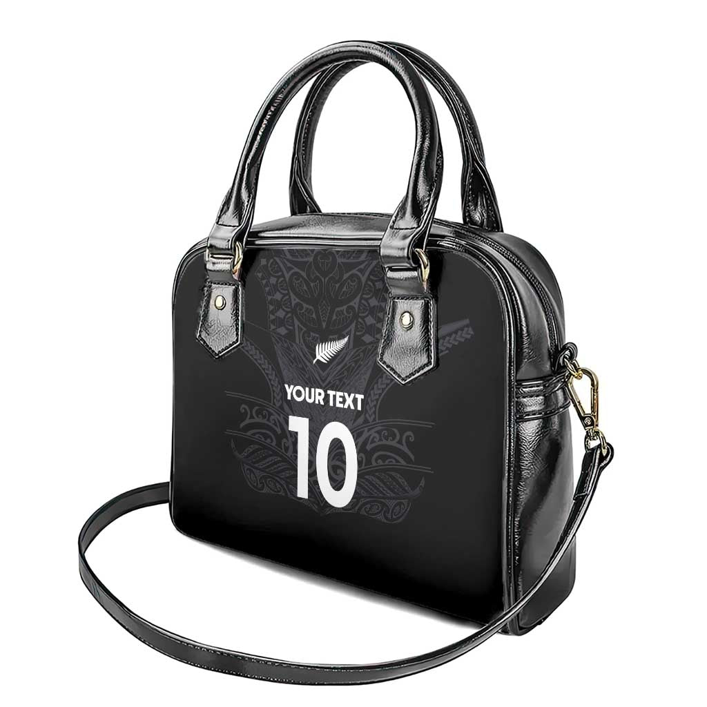 Custom Aotearoa Rugby Shoulder Handbag The Blacks-Sporty T90 Style - Polynesian Pride